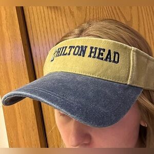 Hilton Head Blue and Tan Visor